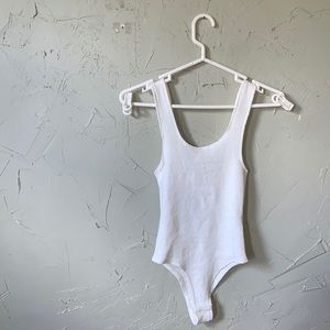 COPY - All white ribbed bodysuit
